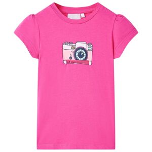 vidaXL Kinder-T-Shirt Dunkelrosa 140 - Rosa