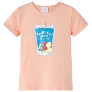 vidaXL Kinder-T-Shirt Hellorange 128 - Orange