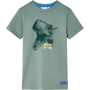 vidaXL Kinder-T-Shirt Khaki 92 - Grün