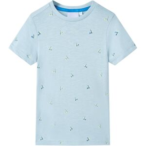 vidaXL Kinder-T-Shirt Hellblau 116 - Blau