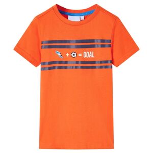 vidaXL Kinder-T-Shirt Dunkelorange 128 - Orange