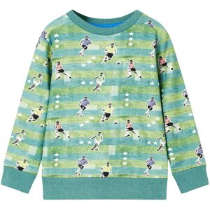 vidaXL Kinder-Sweatshirt Hellgrün Melange 140 - Grün