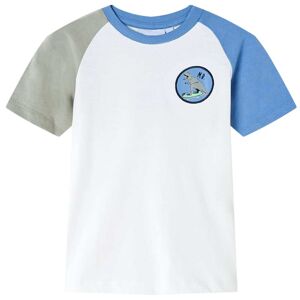 vidaXL Kinder-T-Shirt Ecru 116 - Weiß