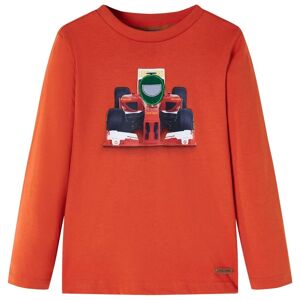 vidaXL Kinder-Langarmshirt Orange 116 - Orange