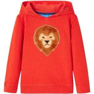 vidaXL Kinder-Kapuzenpullover Rot 140 - Rot