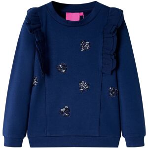 vidaXL Kinder-Sweatshirt Marineblau 116 - Blau