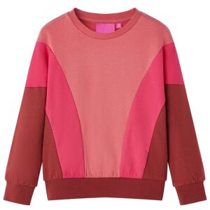 vidaXL Kinder-Sweatshirt Farbblock Rosa und Henna 104 - Rosa