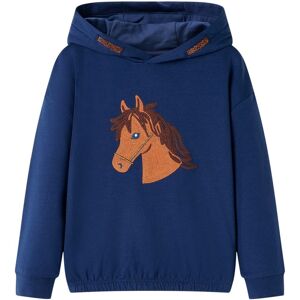 vidaXL Kinder-Kapuzenpullover Marineblau 92 - Blau