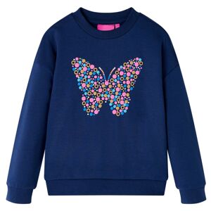vidaXL Kinder-Sweatshirt Marineblau 128 - Blau
