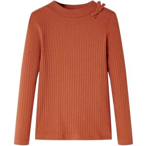 vidaXL Kinder-Langarmshirt Cognac 92 - Braun