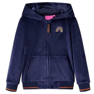 vidaXL Kinder-Kapuzenjacke Marineblau 104 - Blau