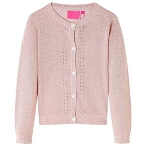 vidaXL Kinder-Strickjacke Zartrosa 92 - Rosa