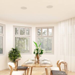 vidaXL Einbaulautsprecher für Decke und Wand mit Hochtöner 2 Stk. 240W - Weiß