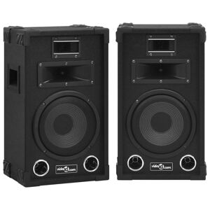 vidaXL Professionelle HiFi-/Bühnen-Lautsprecher Passiv 2 Stk. 800 W - Schwarz