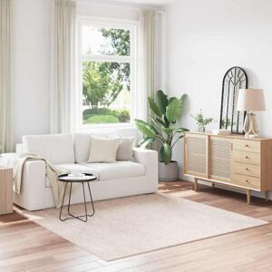 vidaXL Anti-Rutsch Shaggy Teppich Creme 200 x 200 cm PP - Creme vidaXL Anti-Rutsch Shaggy Teppich Creme 200 x 200 cm PP - Creme