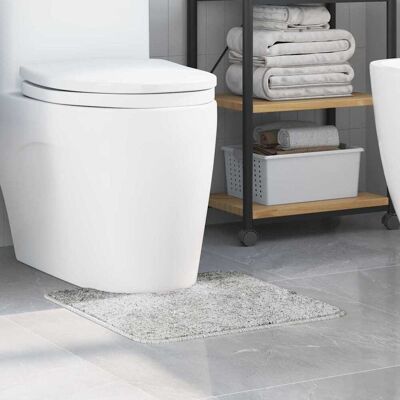 vidaXL Rutschfeste Badematte mit Toilettenausschnitt Grau 50 x 50 cm - Grau vidaXL Rutschfeste Badematte mit Toilettenausschnitt Grau 50 x 50 cm - Grau