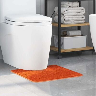 vidaXL Rutschfeste Badematte mit Toilettenausschnitt Orange 50 x 50 cm - Orange vidaXL Rutschfeste Badematte mit Toilettenausschnitt Orange 50 x 50 cm - Orange
