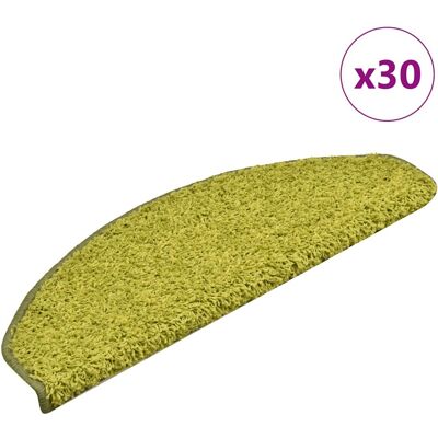 vidaXL Stufenmatten 30 Stk. 65x21x4 cm Grün Halbrund Groß - Grün vidaXL Stufenmatten 30 Stk. 65x21x4 cm Grün Halbrund Groß - Grün
