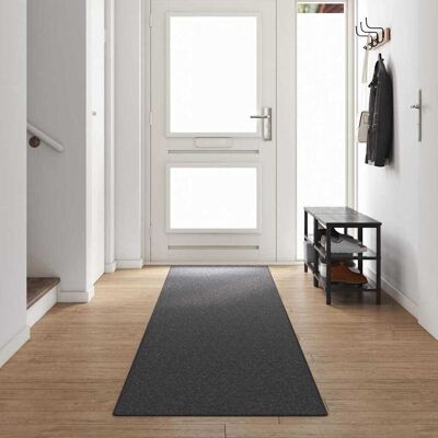 vidaXL Teppichläufer Dunkelgrau 80 x 500 cm 100% Polypropylen - Blassgrau vidaXL Teppichläufer Dunkelgrau 80 x 500 cm 100% Polypropylen - Blassgrau