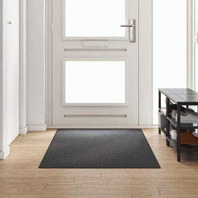 vidaXL Teppichläufer Dunkelgrau 100 x 250 cm 100% Polypropylen - Blassgrau vidaXL Teppichläufer Dunkelgrau 100 x 250 cm 100% Polypropylen - Blassgrau