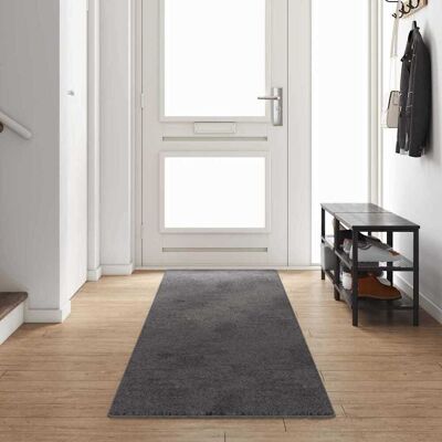 vidaXL Teppichläufer Grau 80 x 400 cm 100% Polypropylen Tuft - Grau vidaXL Teppichläufer Grau 80 x 400 cm 100% Polypropylen Tuft - Grau