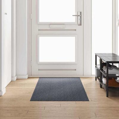 vidaXL Teppichläufer Grau 80 x 250 cm Stoff - Grau vidaXL Teppichläufer Grau 80 x 250 cm Stoff - Grau