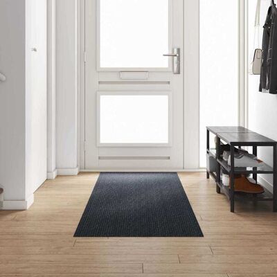 vidaXL Teppichläufer Anthrazit 80 x 300 cm Stoff - Anthrazit vidaXL Teppichläufer Anthrazit 80 x 300 cm Stoff - Anthrazit