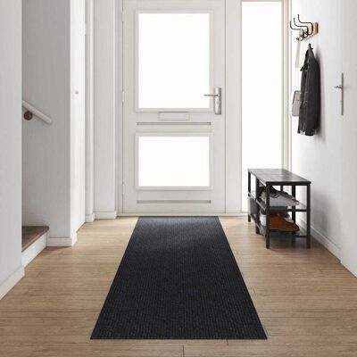 vidaXL Teppichläufer Anthrazit 80 x 500 cm Stoff - Anthrazit vidaXL Teppichläufer Anthrazit 80 x 500 cm Stoff - Anthrazit