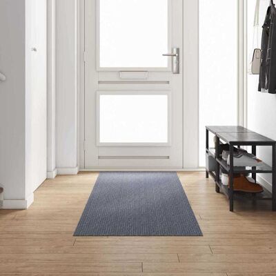 vidaXL Teppichläufer Hellgrau 80 x 300 cm Stoff - Hellgrau vidaXL Teppichläufer Hellgrau 80 x 300 cm Stoff - Hellgrau