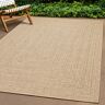 vidaXL Teppich 160x230 cm Jute-Optik Innen und Außen - Braun