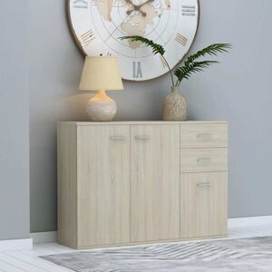 vidaXL Sideboard Sonoma-Eiche 105x30x75 cm Holzwerkstoff - Beige