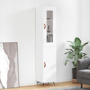 vidaXL Highboard Weiß 34,5x34x180 cm Holzwerkstoff - Weiß