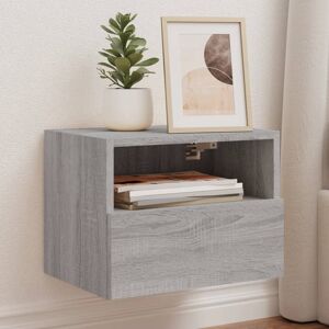 vidaXL TV-Wandschränke 2 Stk. Grau Sonoma 40x30x30 cm Holzwerkstoff - Grau