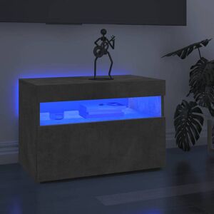 vidaXL TV-Schrank mit LED-Leuchten Betongrau 60x35x40 cm - Grau vidaXL TV-Schrank mit LED-Leuchten Betongrau 60x35x40 cm - Grau