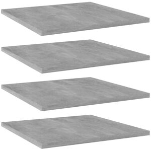 vidaXL Bücherregal-Bretter 4 Stk. Betongrau 40x40x1,5 cm Holzwerkstoff - Grau vidaXL Bücherregal-Bretter 4 Stk. Betongrau 40x40x1,5 cm Holzwerkstoff - Grau