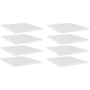 vidaXL Bücherregal-Bretter 8 Stk. Hochglanz-Weiß 40x50x1,5 cm - Weiß vidaXL Bücherregal-Bretter 8 Stk. Hochglanz-Weiß 40x50x1,5 cm - Weiß