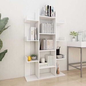 vidaXL Bücherregal Weiß 86x25,5x140 cm Holzwerkstoff - Weiß vidaXL Bücherregal Weiß 86x25,5x140 cm Holzwerkstoff - Weiß