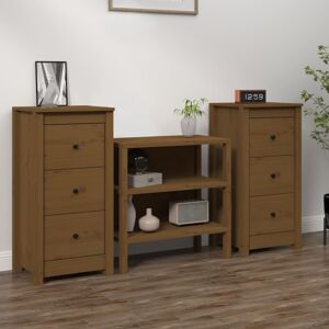 vidaXL Sideboards 2 Stk. Honigbraun 40x35x80 cm Massivholz Kiefer - Braun vidaXL Sideboards 2 Stk. Honigbraun 40x35x80 cm Massivholz Kiefer - Braun