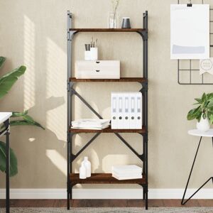 vidaXL Bücherregal 4 Fächer Braun Eiche 56x31,5x138,5 cm Holzwerkstoff - Braun vidaXL Bücherregal 4 Fächer Braun Eiche 56x31,5x138,5 cm Holzwerkstoff - Braun