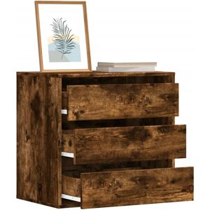 vidaXL Kommode Räuchereiche 60x41x58 cm Holzwerkstoff - Braun vidaXL Kommode Räuchereiche 60x41x58 cm Holzwerkstoff - Braun