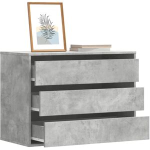 vidaXL Kommode Betongrau 80x41x58 cm Holzwerkstoff - Grau vidaXL Kommode Betongrau 80x41x58 cm Holzwerkstoff - Grau