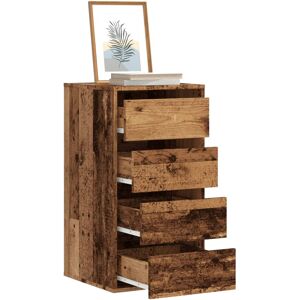 vidaXL Kommode Altholz-Optik 40x41x76 cm Holzwerkstoff - Braun vidaXL Kommode Altholz-Optik 40x41x76 cm Holzwerkstoff - Braun