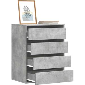 vidaXL Kommode Betongrau 60x41x76 cm Holzwerkstoff - Grau vidaXL Kommode Betongrau 60x41x76 cm Holzwerkstoff - Grau