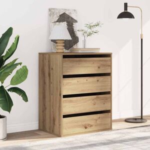 vidaXL Kommode Artisan-Eiche 60x41x76 cm Holzwerkstoff - Braun vidaXL Kommode Artisan-Eiche 60x41x76 cm Holzwerkstoff - Braun