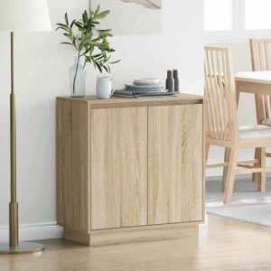 vidaXL LED-Sideboard für Sonoma-Eiche 71 x 34,5 x 75 cm Holzwerkstoff - Beige vidaXL LED-Sideboard für Sonoma-Eiche 71 x 34,5 x 75 cm Holzwerkstoff - Beige