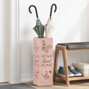 vidaXL Regenschirmständer mit Speicher Rosa 15,5 x 15,5 x 49 cm Stahl - Rosa vidaXL Regenschirmständer mit Speicher Rosa 15,5 x 15,5 x 49 cm Stahl - Rosa