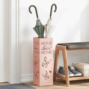 vidaXL Regenschirmständer mit Speicher Rosa 15,5 x 15,5 x 49 cm Stahl - Rosa vidaXL Regenschirmständer mit Speicher Rosa 15,5 x 15,5 x 49 cm Stahl - Rosa