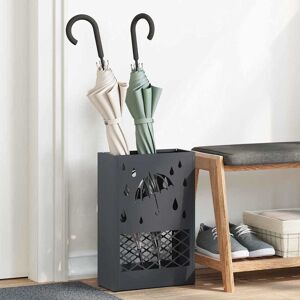 vidaXL Regenschirmständer Anthrazit 28 x 12 x 41 cm Stahl - Anthrazit vidaXL Regenschirmständer Anthrazit 28 x 12 x 41 cm Stahl - Anthrazit