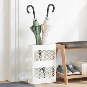vidaXL Regenschirmständer Weiß 28 x 12 x 41 cm Stahl - Weiß vidaXL Regenschirmständer Weiß 28 x 12 x 41 cm Stahl - Weiß