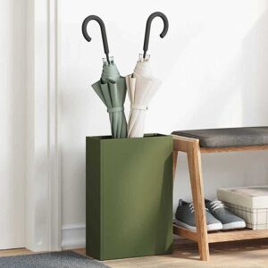 vidaXL Regenschirmständer Olivgrün 28 x 12 x 41 cm Stahl - Olivgrün vidaXL Regenschirmständer Olivgrün 28 x 12 x 41 cm Stahl - Olivgrün